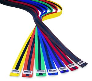 Colored Belt with Black Stripe